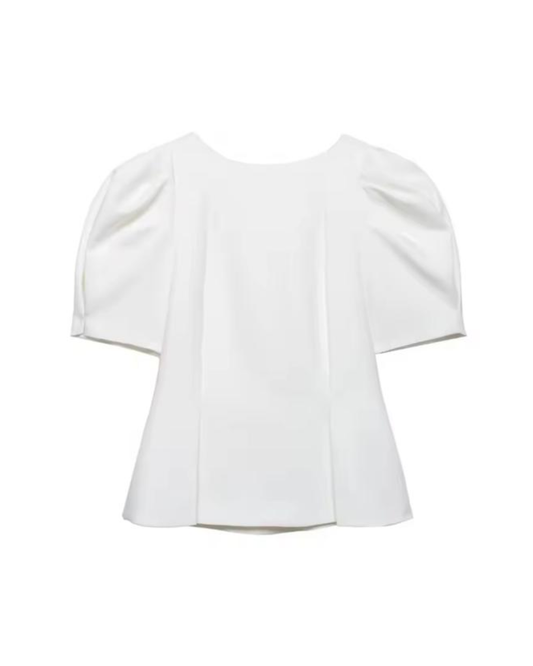 Puffärmel T-Shirt