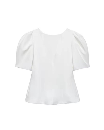 Puffärmel T-Shirt