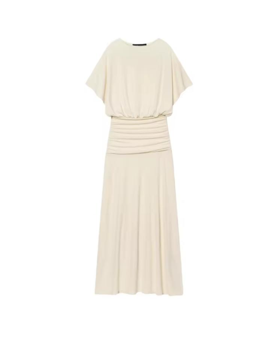 Maxikleid mit geraffter Taille