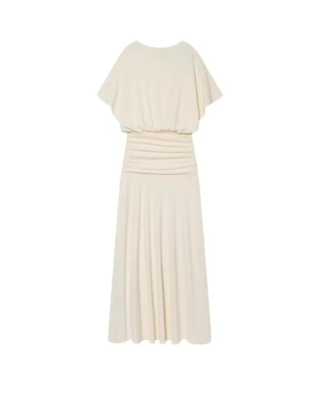 Maxikleid mit geraffter Taille