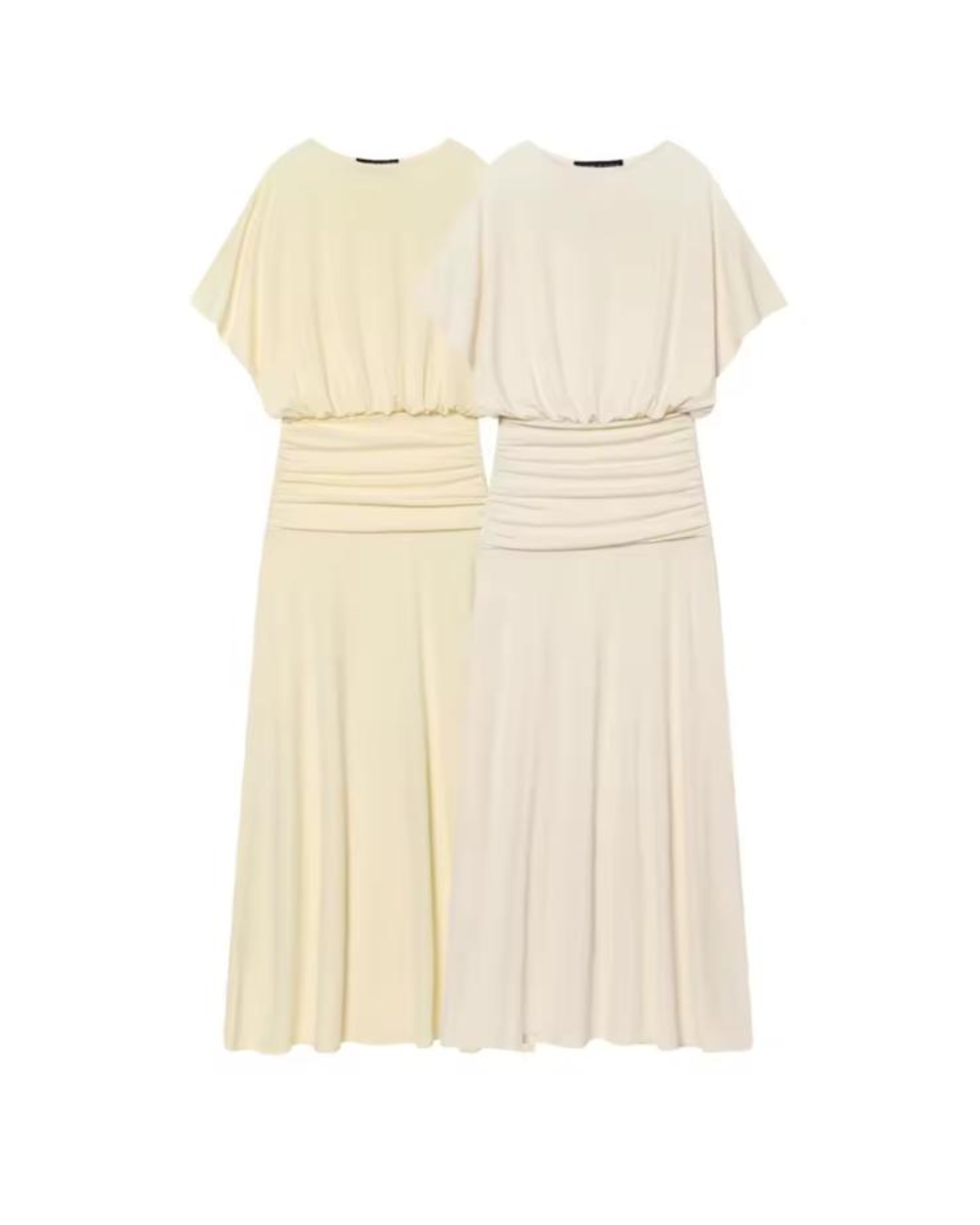 Maxikleid mit geraffter Taille